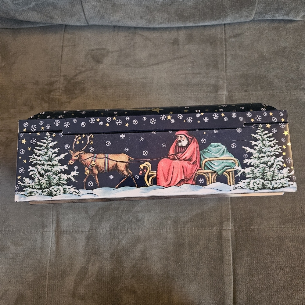 Nativity Scene German Tin Cookie Box E. Otto Schmidt - Picture 4 of 8